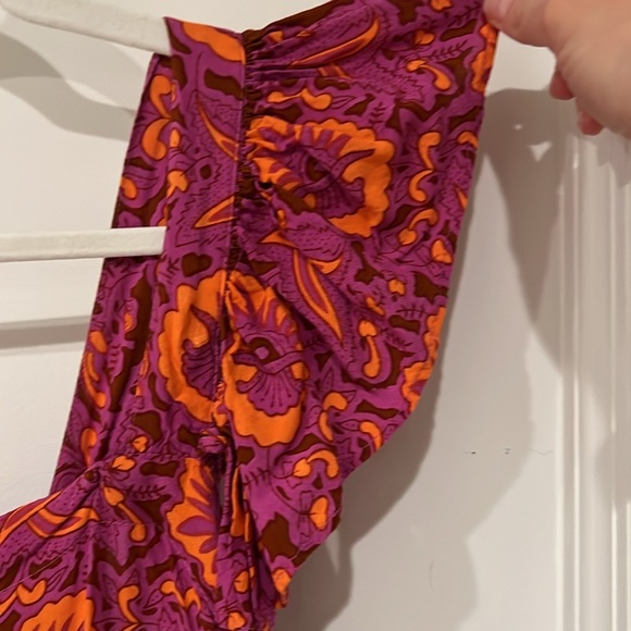 House of Harlow 1960 Maxi Dress. PARTY SUMMER FUN purple & orange, worn once. SM - Picture 7 of 8